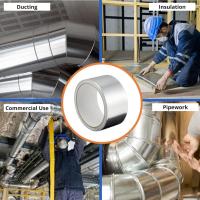 Gocableties Aluminium Foil Tape, 48mm (2") x 10m, Five Roll Bu Pack Adhesive Insulation Tape for Insulating, HVAC Repair, Sealing Ducts, and Pipework, 5 Rolls - details 1