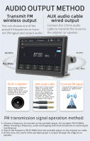 BQCC 7" HD Reproductor MP5 Para Coche Con Android AUTO/CarPlay Mirrorlink BT SD TF AUX USB Radio De Coche B500A Con Pantalla Táctil Y Altavoz Integrado - details 9