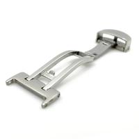 Hebilla De Reloj De Acero Inoxidable Sólido 14mm-22mm Con Clavija De Mariposa Plata Para Repuesto De Pulsera Compatible Con Marcas Tradicionales - details 8