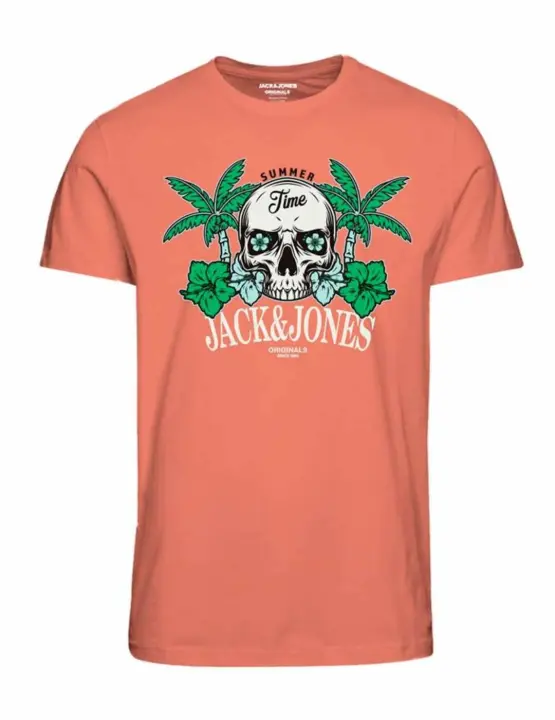 Camiseta Jack&Jones Junior naranja manga corta para niño - 1