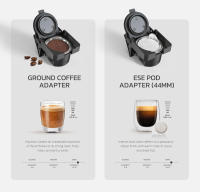 Hibrew H1b 6-En-1 Cafetera Capsulas Portatil , Cafetera Superautomatica Tanque De Agua De 600 Ml, Cafetera Express 19 Bares, Modo FríO/Caliente, Indicador Led, Para CáPsulas Kcup/Nes/Dg/Polvo De Espresso, Color Beige - details 18