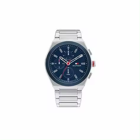 Reloj Tommy Hilfiger Connor Hombre Acero Inoxidable Plateado y Azul Multifunción 1791896 TOMMY HILFIGER - 1