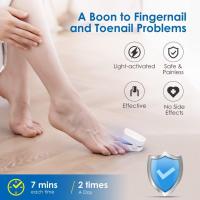 Dispositivo de lámpara de limpieza de hongos en las uñas, lámpara de fototerapia de uñas con pantalla digital, adecuada para uñas de los pies y uñas gruesas dañadas y descoloridas, removedor de hongos en las uñas recargable por USB para uso doméstico - details 1