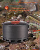 Bulin 2L Sartén De Camping Ultraligera De Aleación De Aluminio Para Exteriores Utensilios De Cocina Para Picnic - details 6