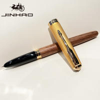 Bolígrafo De Tinta JINHAO 85 Estilo Clásico En Acero/madera/plástico Tamaños 0.38mm/0.7mm Suministros Escolares Y De Oficina Para Estudiantes - details 1