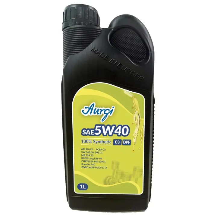 Aceite Aurgi 5W40 C3 DPF 1 L - Multigrado Sintético para Motores Diesel - 1
