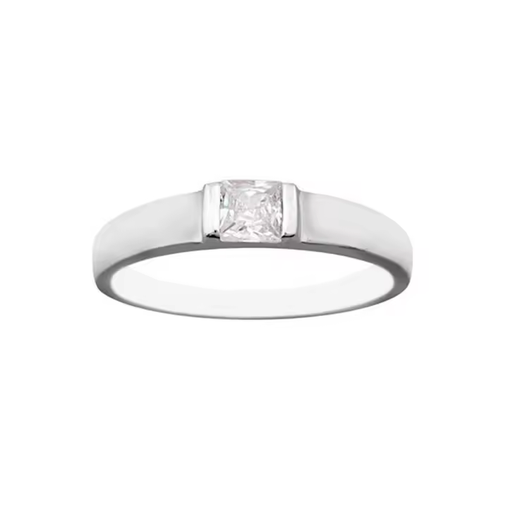 Sortija Inmaculada Romero Plata Ley 925m Circonita 3.5mm - 1