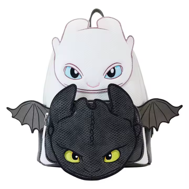 LOUNGEFLY MOCHILA Furia Nocturna Diurna Desdentao Como Entrenar a tu dragón mujer Desdentao Toothless  How to train to your dragon Backpack - 1