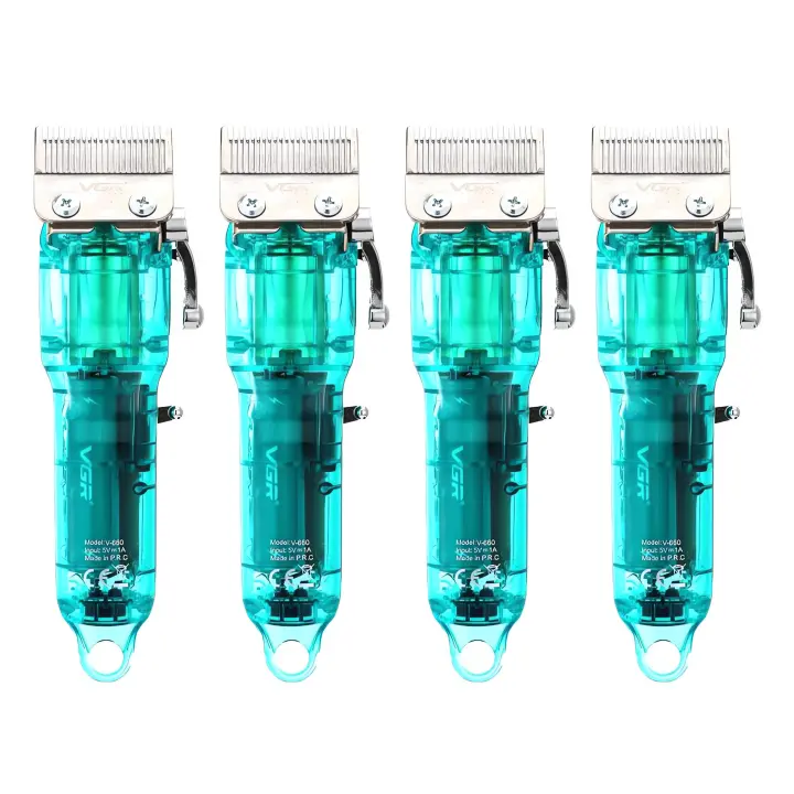 Cortadora de Pelo Profesional -VGR Transparente Recargable USB Inalámbrica Eléctrica - 1