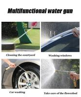 Pistola De Agua Para Jardín Y Limpieza De Coche Con Boquilla De Alta Presión Y Extensa Boquilla Herramienta De Riego Y Limpieza Metal Zn Aluminio - details 0