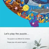 Rompecabezas De Dinosaurio Hahowa Para Niños Juguete Educativo De Formas De Animales De La Ciudad Regalo De Navidad - details 15