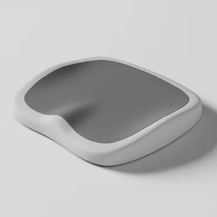 Cojín para silla de oficina, asiento de coche, comedor, mesa de cocina, escritorio, mecedoras, cómodo y con alivio de presión (gris) - 1