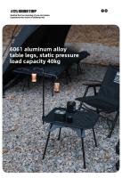 ShineTrip Mesa De Camping De Aleación De Aluminio Doblemente Propósito Plegable Portátil Para Picnic Y Senderismo Muebles Del Campamento - details 8