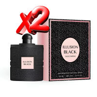 2 UNIDADES Illusion Black Eau de Parfum pour femme 100ml Montage Brands Fragancia inspirada en otros perfumes Perfume Mujer - details 0
