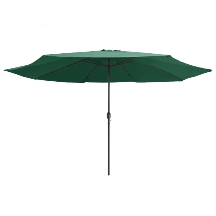 Sombrilla de Jardín con poste de metal verde 390 cm - 1