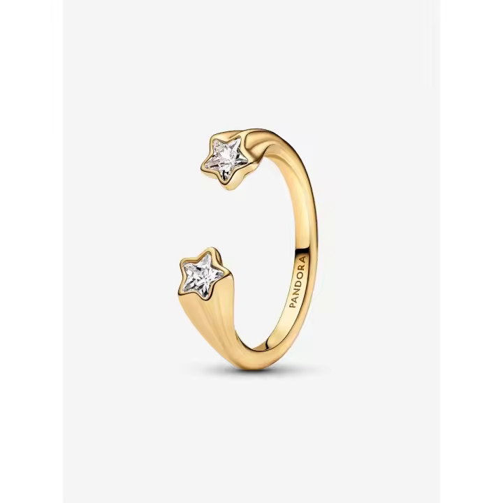 Estrellas Fugaces - Baño de Oro de 14K - 1
