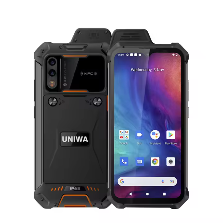 DAM. Smartphone Rugerizado W888 4G, Android 11, 4GB RAM + 64GB. Pantalla 6,3'' FHD. 24mpx. GPS.IP68 3 PROOF LEVEL (Anti-caida,Polvo,Agua).altavoz 2W 8,2x1,6x17,5cm - 1
