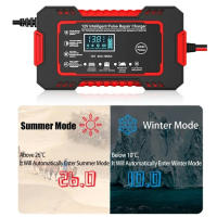Cargador De Batería Inteligente 6A 12V Para Coche Y Motocicleta Unidad De Carga De Batería Lead-Acid Con Pantalla LCD - details 5