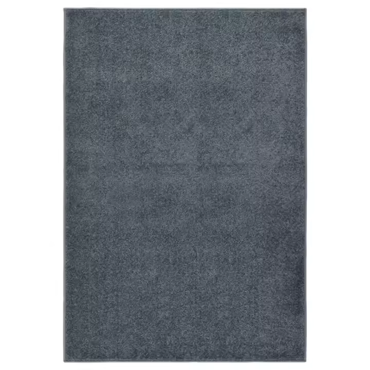 vidaXL Alfombra de pelo corto 160x230 cm Color Antracita,  Gris,  Gris claro y mas Alfombras de área  Alfombra de Piso para Sala de Estar Dormitorio Habitación Salón - 1