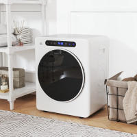 HOMCOM Secadora de Evacuación 4 KG Secadora de Ropa 1000W Función Antiarrugas Función Esterilizar Temporizador Pantalla LED Táctil Tambor Inox Blanco - details 1