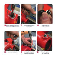 Kit De Reparación De Hilo Métrico Helicoil Para Coche Herramientas De Reparación De Hilo M5 M6 M8 M10 M12 M14 15/20/30 Piezas - details 1