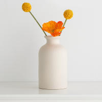 Vaso De Flor Cerámico Blanco Alargado Estilo Nórdico Minimalista Decoración De Escritorio Para Arreglo Floral Y Flores - details 8