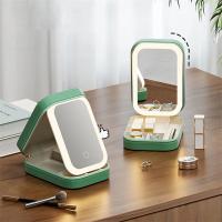 Caja De Maquillaje Portátil Con Espejo LED Y Gran Capacidad Bolsa De Cosméticos Con Almacenamiento Para Accesorios De Maquillaje - details 10