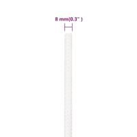 vidaXL Cuerda de barco polipropileno blanco intenso 8 mm 50 m - details 5