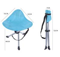 LILI HOME Pack de 2 Taburetes Plegables 30 x 30 x 40 cm - Se envía en color aleatorio - Con una estructura robusta de hierro y un asiento de textileno, estos taburetes son perfectos para relajarte junto al mar. Perfectos para usar en la playa, camping, - details 5