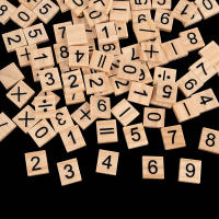 100Pcs Letras Y Números De Madera Para Manualidades DIY Juego Para Niños Decoración De Navidad Boda Fiesta Regalo Para Casa - details 2