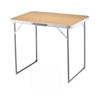 STARLEY-Mesa de Camping Plegable,Mesa plegable para acampar,Picnic, jardín,playa,80x60x70 Cm,Color Madera,Blanco - details 0