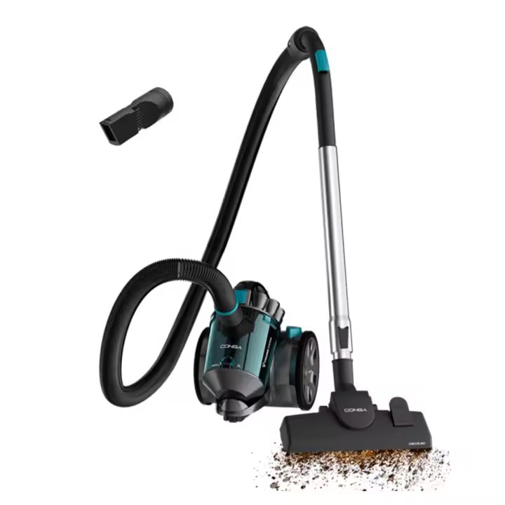 Aspirador de trineo Cecotec Conga Rockstar Multicyclonic Compact X-Treme 800W 20kPa 2L negro - 1