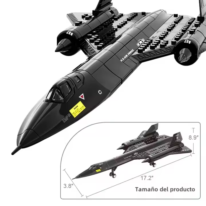 Modelo De Avión SR-71 Blackbird Juguete De Combate Espacial Para Niños Set De Bloques De Construcción DIY 183 Piezas - 1