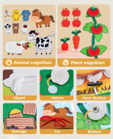 Libro Educativo De Tela Suave 3D Para Bebés Juguete Montessori De Primeros Años Desarrollo Cognitivo Colorido Y Educativo Para Niños - details 18