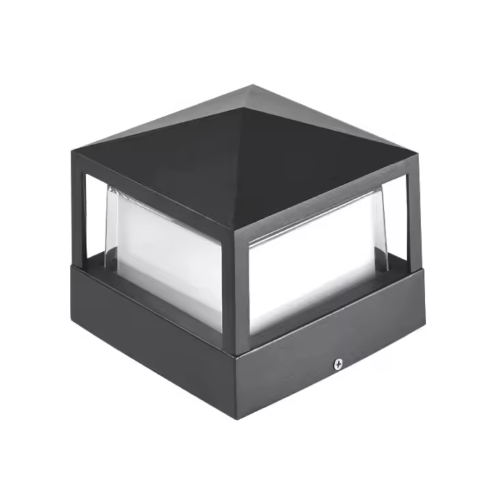 Lámpara de Columna de Luz al Aire Libre Villa Ip65 Impermeable de Aluminio Jardín Césped Puerta Valla Luz de entrada, Blanco frío - 1