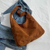 Bolso De Hombro Para Mujer En Tela De Corduroy Sólido 2023 Bolso De Mano Diseñador Casual Bolso Armpit Trend Para Mujer - details 12