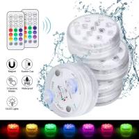 Luces LED Sumergibles IP68 Impermeable 16 Colores RGB con Ventosa - details 0