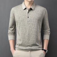 Camisa Polo Para Hombre Casual Larga Con Insignia Color Sólido Moda Transpirable Cómoda Versátil Top Para Negocios - details 17