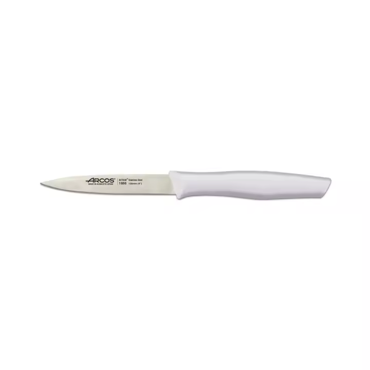 Cuchillo Mondador Arcos Nova 188624 de Acero Inoxidable Nitrum y Mango de Polipropileno Blanco 10cm - 1