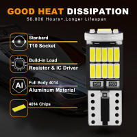 Luz De Interior Para Coche T10 W5W 194 501 LED Canbus Sin Error 26 SMD 4014 Chip Blanco Puro Bombilla Automática Universal 12V - details 1