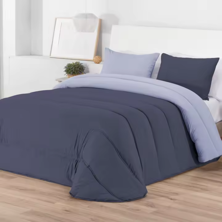 Manterol - Edredón duvet bicolor de tejido suave micropoliéster. Nórdico de nivel térmico alto. Muy cálido y mullido, ideal para los meses de invierno. - 1