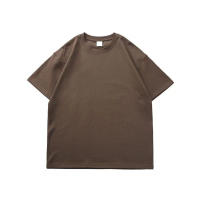 Camiseta De Algodón 100% De 220 Gsm Para Hombre Estilo Clásico Y Hip Hop Veraniega Manga Corta Oversized Para El Día - details 4