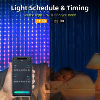 Luz De Cortina RGB Con Música Sincronizada Y Mostrador De Texto 400 LED Controlado Por App Decoración De Navidad Para Pared Y Habitación Luz De Guirnalda Para Fiestas Y Exterior - details 9