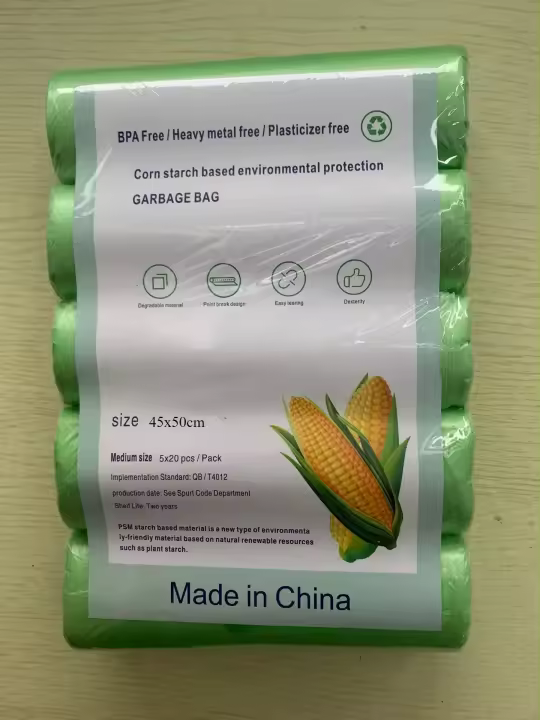 Bolsas De Basura Biodegradables 100pcs Clasificadas Desechables Limpieza Cocina Estar Degradable Ambiente - 1