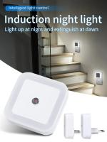 Luz Nocturna LED Cuadrada Para Cocina Armario Pasillo Escaleras Habitación Infantil Dormitorio Decoración Control De Luz Con Enchufe EU/US - details 6