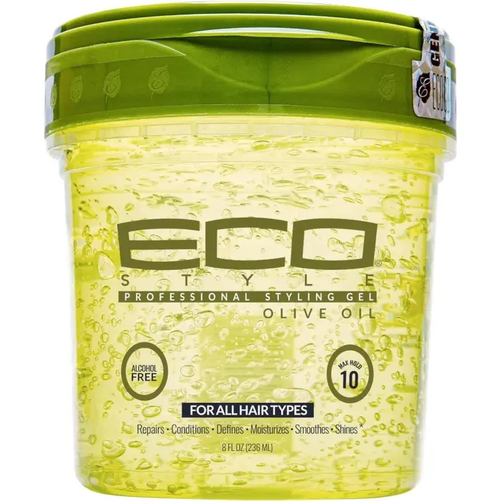 CasaSofia- Ge moldeadorl Eco Oliva Definidor 236ml/ 473ml/ 946ml. Eco Styler GEL OLIVE OIL . Fijación máxima 10. sin alcohol, sin parabenos, sin sulfatos, sin descamación, antipicazón.  Gel para cabello - Gel para peinar con aceite de oliva Ecostyle - 1