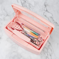 Caja De Desinfección Para Uñas 1pcs Herramienta De Uñas Plástica Blanca Estéril Para Aparatos De Acero Metal Tijeras Y Pinzas - details 10