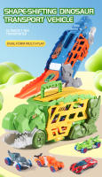 Juguete De Coche De Aleación Con Morfosis De Dinosaurio Para Niños Modelo De Coche De Transporte De Desplazamiento Con Ejector De Pista Regalo De Cumpleaños - details 0