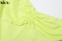 Vestido Maxi Sin Mangas Para Mujer Kliou Estilo Bandage Con Aros Y Rotura Lateral Silueta Corporal Corto De Calle Polyester Spandex - details 6