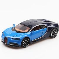 Modelo De Coche De Lujo Bugatti Chiron 1:32 En Aleación De Metal Con Sonido Y Luz Colección Para Niños Simulación De Deportivo - details 6